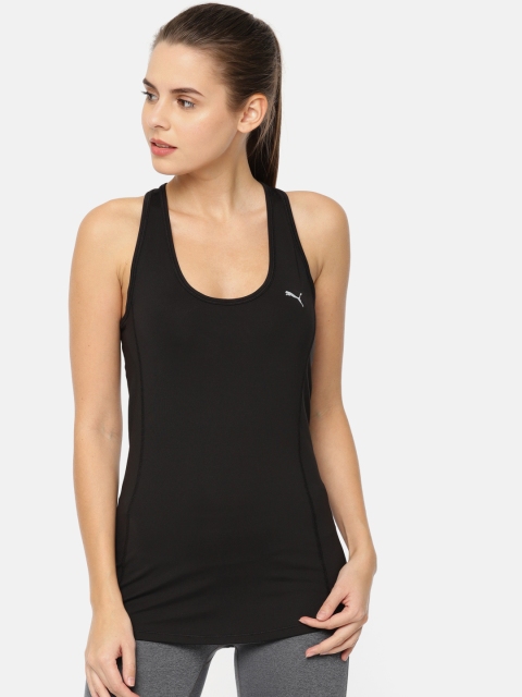 

Puma Women Black Solid dryCELL Essential Layer Tank 51513401 Top