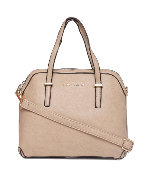 

Lino Perros Beige Solid Handheld Bag