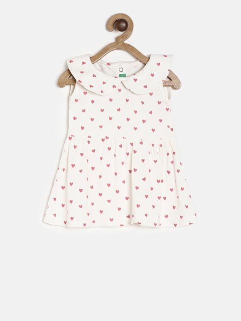 

Palm Tree Girls White Printed Fit and Flare Dress
