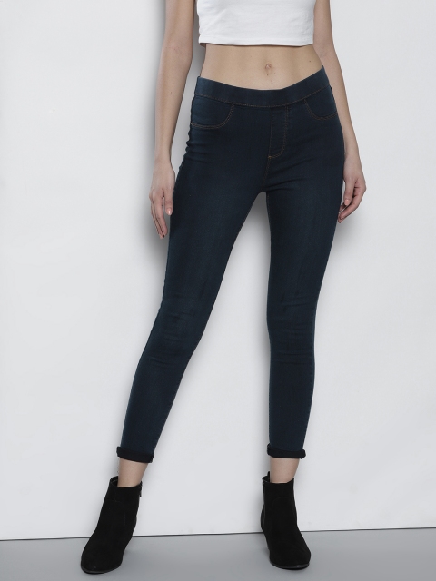 

DOROTHY PERKINS Women Navy Blue Solid Jeggings
