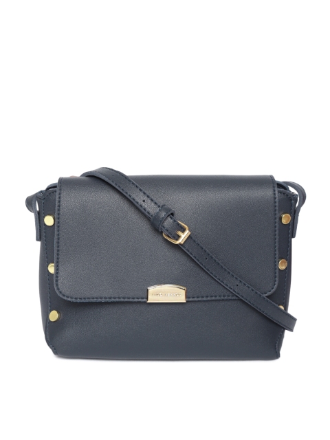 

Lisa Haydon for Lino Perros Navy Blue Solid Sling Bag