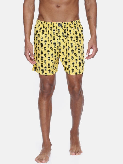 

Jack & Jones Men Yellow Printed Boxer 1954495001