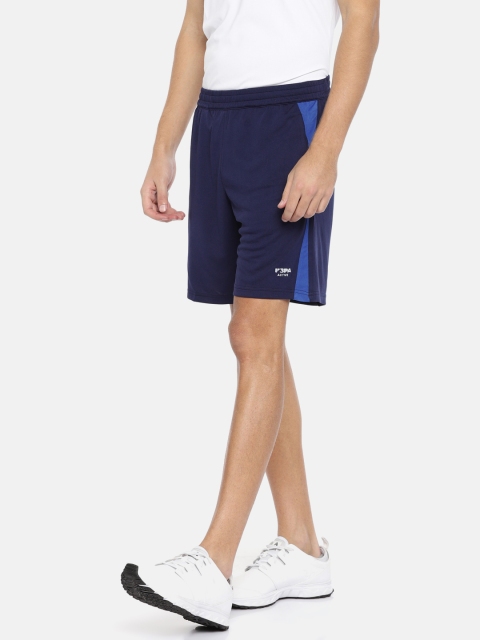 

U.S. Polo Assn. Men Navy Blue Solid Regular Fit Sports Shorts