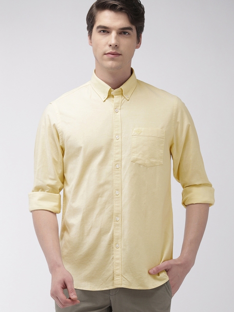 

Arrow Sport Men Yellow Slim Fit Solid Casual Shirt