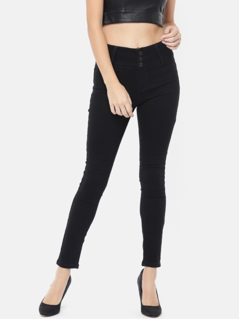 

Deal Jeans Women Black Slim Fit High-Rise Jeans