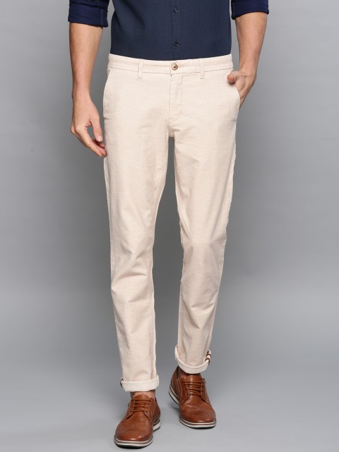 

Louis Philippe Sport Men Beige Slim Fit Solid Regular Trousers