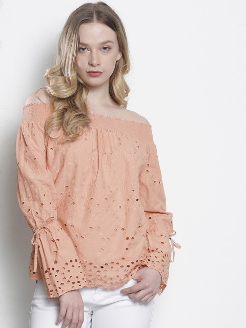 

Peach Self Design Blouse