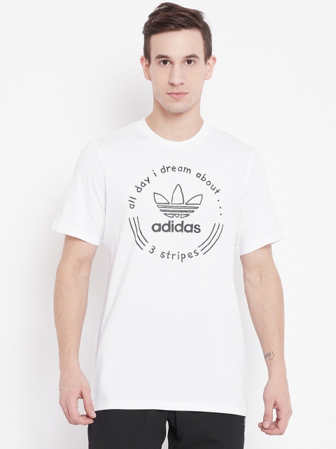 

ADIDAS Originals Men White Printed Round Neck T-shirt