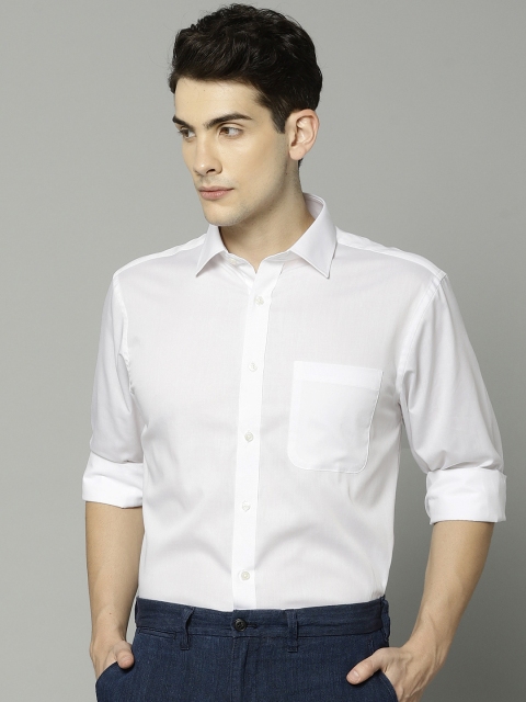 

Marks & Spencer Men White Regular Fit Solid Semiformal Shirt