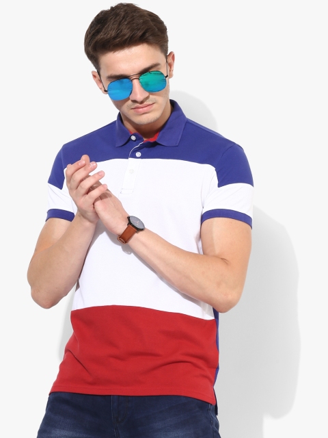 

Multi Colourblocked Regular Fit Polo T-Shirt