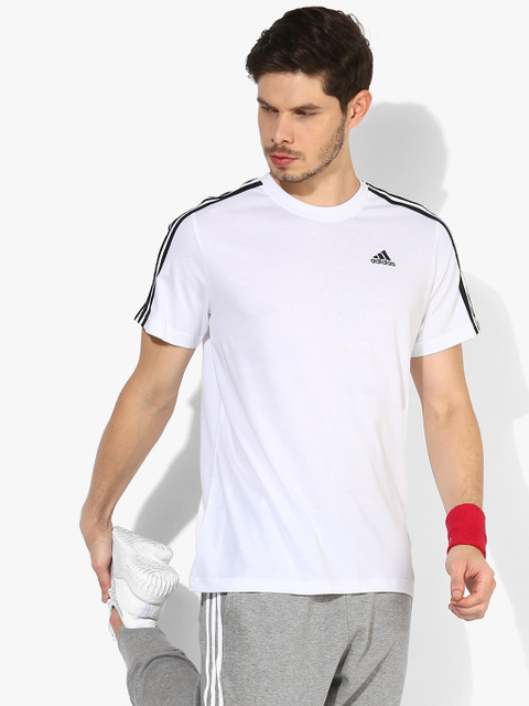 

Ess 3S White Round Neck T-Shirt