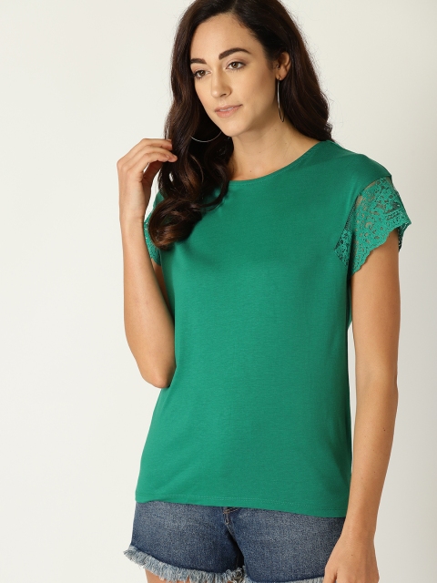 

Green Solid T Shirt