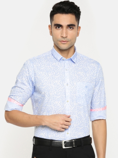 

Van Heusen Sport Men Blue Slim Fit Printed Formal Shirt