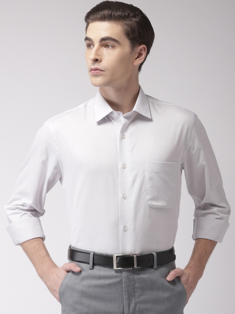

Arrow Men Grey Regular Fit Striped Formal Shirt