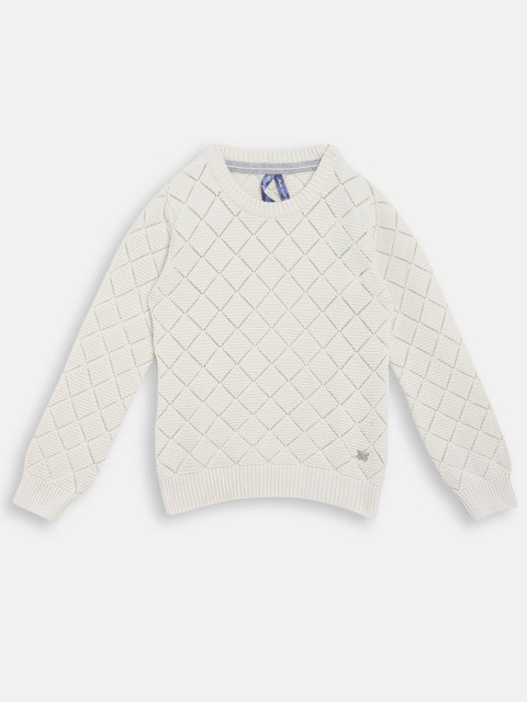 

Cream Checked Sweater