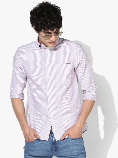 

Off White Striped Fit Casual Shirt