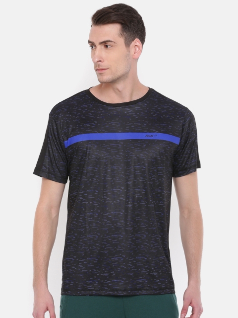 

Proline Active Men Black Printed Round Neck T-shirt