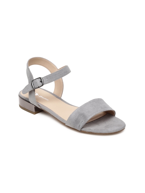 

Dune Women Grey Solid Open Toe Flats