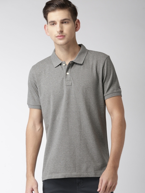 

Arrow Sport Men Grey Solid Polo Collar T-shirt