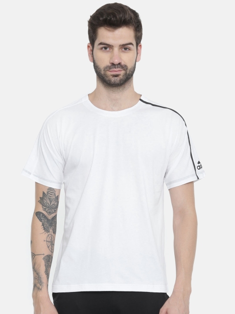 

M Zne White Round Neck T-Shirt