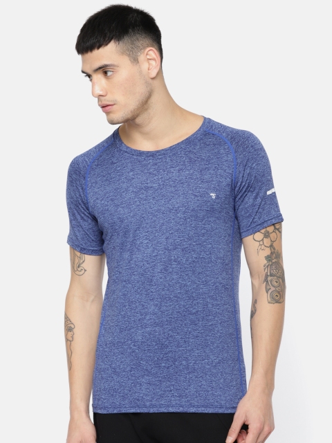 

The Indian Garage Co Men Blue Solid Round Neck T-shirt