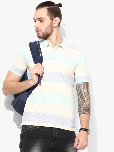 

Multicoloured Striped Regular Fit Polo T-Shirt, Multi