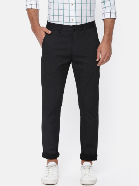 

The Indian Garage Co Men Black Regular Fit Printed Chinos