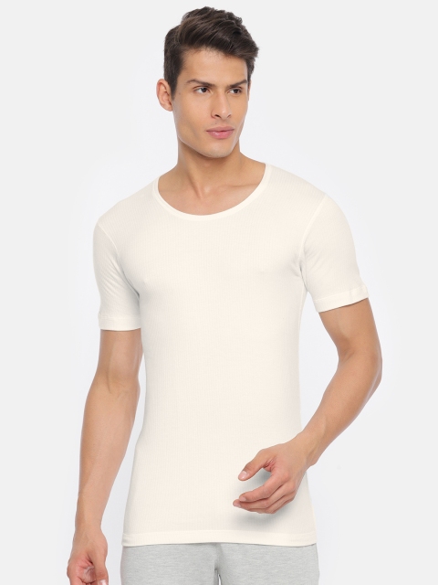 

Monte Carlo Men Black Solid Thermal Top 6180M2WH-0-40, Off white