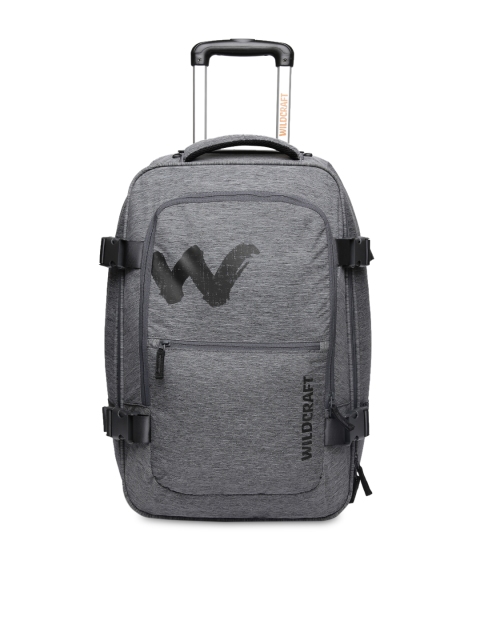 

Wildcraft Unisex Grey Voyager Broadcase Outdoor & Hiking Strolley Bag, Grey melange