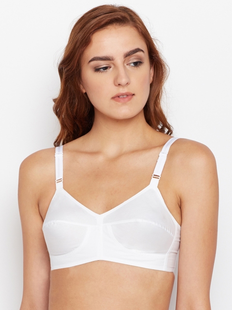 

Bodycare Women Pack of 3 White Solid Everyday Bra STHRT-ES-W