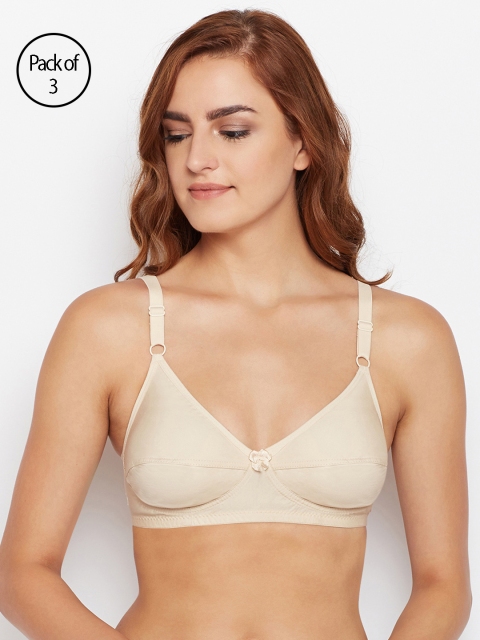 

Bodycare Women Pack of 3 Beige Everyday Bra 6578S