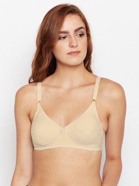 

Bodycare Women Pack of 3 Beige Solid Everyday Bra 5518S