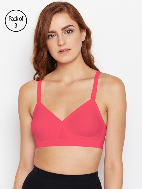 

Bodycare Women Pack of 3 Coral-Coloured T-shirt Bra 5589CO