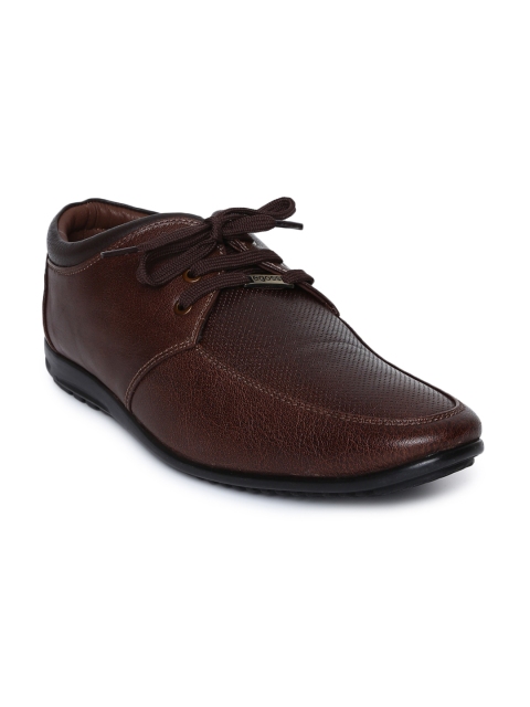 

Egoss Men Brown Leather Derbys