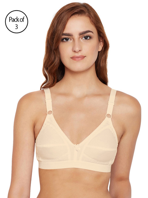 

Bodycare Women Pack of 3 Beige Everyday Bra 5585S