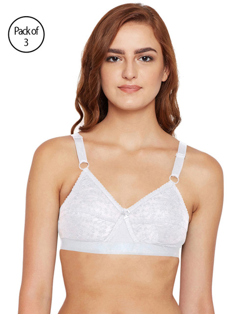 

Bodycare Women Pack of 3 White Everyday Bra 5586W