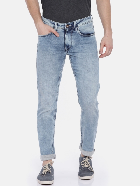

True Blue Men Blue Regular Fit Mid-Rise Clean Look Stretchable Jeans
