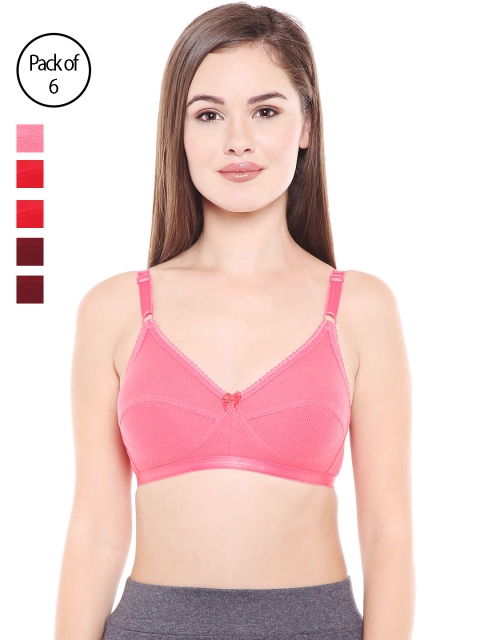 

Bodycare Women Pack of 6 Multicoloured Everyday Bra E1517C, Multi