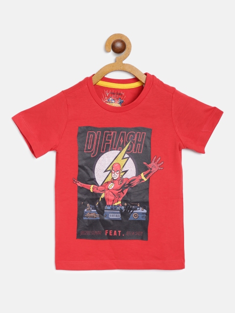 

Allen Solly Junior Boys Red Cotton Flash Print T-shirt