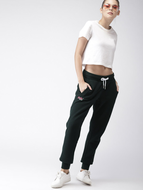 

Superdry Women Navy Blue Slim Fit Solid Joggers