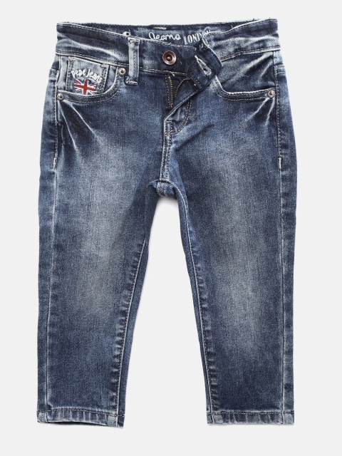 

Pepe Jeans Girls Blue Regular Fit Mid-Rise Clean Look Stretchable Jeans