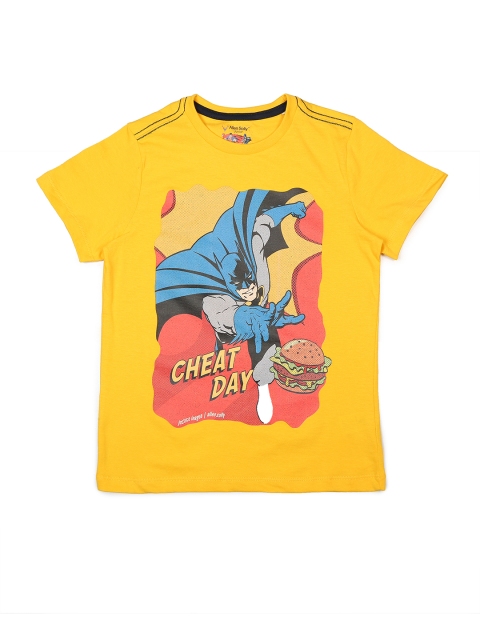 

Allen Solly Junior Boys Yellow Printed Round Neck T-shirt