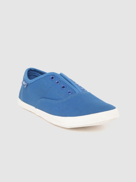 

Boltio Women Blue Solid Slip-On Sneakers