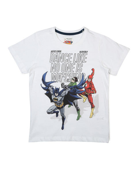 

Allen Solly Junior Boys White Printed Round Neck T-shirt