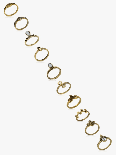 

Decad Set Of 10 Golden Rings, Gold