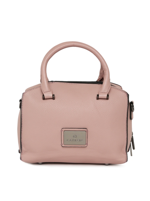 

Caprese Peach Solid Handheld Bag