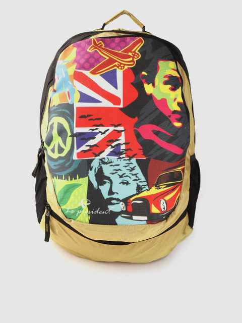 

President Unisex Multicoloured Graphic Print Backpack, Multi