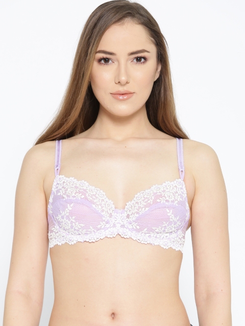 

Wacoal Lavender & White Lace Underwired Non Padded Everyday Bra 65191