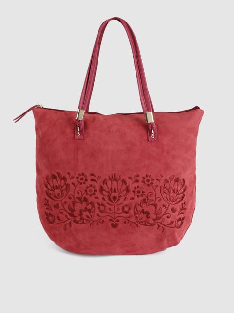 

Caprese Women Pink Embroidered Shoulder Bag