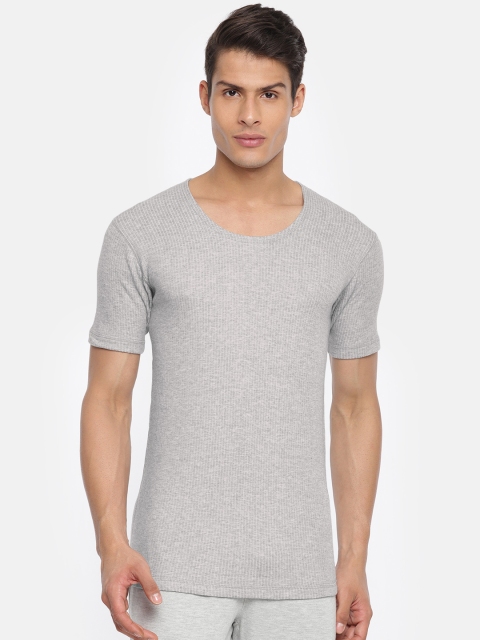

Monte Carlo Men Grey Solid Thermal Top 6180M2GR-0-44